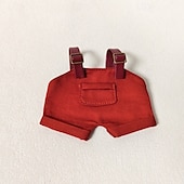 tanie Zestawy ubrań i akcesoriów dla lalek-17cm winylowe ubranka dla lalek (bez lalki) mini ogrodniczki dla lalek śliczne ubranka dla lalek niepowtarzalny styl