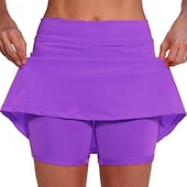 levne Obyčejné legíny-Dámské Kalhoty Skort Šortky proti oděru Šik ven Na běžné nošení Krátký Přírodní Bez vzoru Elastický pas Pohodlný Venkovní Pohodlné Dovolená Víkend Oranžovo červená Jezerní modrá Černá Tmavě námořnická