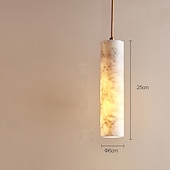 billige Øylys-Nordisk spansk marmor LED-pendellampe for soverom, nattbord, stue, spisestue, dekorasjon, lysekrone, moderne belysning