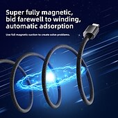 ieftine Cabluri Telefon Mobil-Cablu de încărcare tip C cu încărcare super rapidă și organizare magnetică - USB-C universal pentru iPhone, Huawei, Android, toate modelele de telefoane
