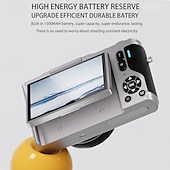 preiswerte Digitalkamera-hochauflösende Digitalkamera 1500 mAh 16-facher Zoom optional Retro 2,8 Zoll Klappbildschirm 64 Megapixel 4K HD-Video Weiß Schwarz Silber für Freund und Freundin