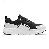 Χαμηλού Κόστους Ανδρικά Sneakers-Ανδρικά πλεκτά mesh αθλητικά παπούτσια με μπλε σόλα σε αντίθεση – ελαφριά και αναπνεύσιμα αθλητικά παπούτσια για τρέξιμο, καθημερινή προπόνηση, ταξίδια στην πόλη και ενεργό τρόπο ζωής.