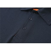 economico Polo classica da uomo-Per uomo Polo Maglia da golf Casuale Sportivo Classico Manica Corta Essenziale Tinta unica Semplice Bottoni Davanti Estate Primavera Tutte le stagioni Vestibilità regolare Vinaccia Bianco Nero Blu
