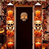 cheap Halloween Outdoor Decor-Halloween Fan Flag Bunting Outdoor Flag for Outdoor Halloween Yard Fence Hanging Spooky Pumpkin Banner Flag Table Decor Fall Room Decor Aesthetic Halloween Birthday Party Decor