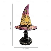 Недорогие Декоративные огни-1 шт. ретро смоляная шляпа ведьмы светильник уникальный ночной светильник для спальни прикроватный светильник атмосфера праздника Хэллоуин декоративный светильник usb-разъем