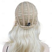 baratos Perucas Históricas-Peruca Desfiada em Camadas com Franjas Peruca Natural Cacheada e na Altura dos Ombros Cabelo Sintético Macio Perucas de Halloween