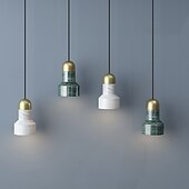 economico Luci Isola cucina-Lampadario semplice nordico a led, lampadario da caffè, negozio di tè al latte, bar, hotel, lampadario singolo, corridoio, personalizzato, corridoio, scale, balcone, lampade a sospensione di lusso.