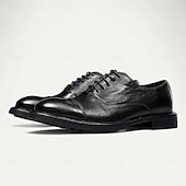 billige Klassiske Pensko-Herresko i brunt skinn med Goodyear-rand og rene linjer – klassiske og allsidige pensko for kontor og formelle sammenkomster