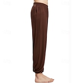 levne Jóga kalhoty a Bloomers-Pánské Kalhoty na jógu Harémové kalhoty Bombarďáky Lehká váha Vysoký pas Tělocvična Pilates Zumba Spodní část oděvu Tmavě šedá Černá Bílá Hlavní město Podzim Sportovní Sportovní oděvy Lehce elastické