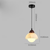 billige Pendellys-Nordisk moderne pendellampe i alabastermarmor, minimalistisk eleganse