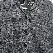 cheap Men&#039;s Cardigan Sweater-Men&#039;s Sweater Cardigan Sweater Cable Knit Regular Tops Knitted Plain Shawl Collar Modern Contemporary Casual Casual Daily Wear Clothing Apparel Fall Winter Black Navy Blue S M L