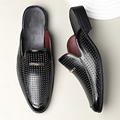 billige Tresko til herrer-gule perforerte slip-on loafers for menn – dristig farge med pustende design, lette og stilige for sommerutflukter, bilkjøring og uformelle kontorantrekk