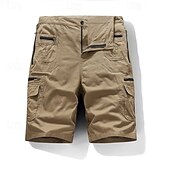 baratos Partes inferiores-Homens Calça Cargo Calças de Trilha calças de caminhada Ao ar livre Normal Secagem Rápida Leve Elástico Respirável Calção Calças Capri Verde Tropa Azul Tênis Golfe Corrida S M L XL XXL