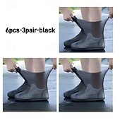 abordables Activité de Plein Air-3 paires de bottes d&#039;extérieur imperméables en latex, couvre-chaussures imperméables réutilisables. Une variété de couleurs au choix, durables