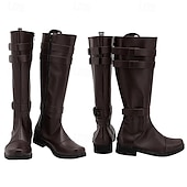 economico Calzature-Medievale Rinascimento Scarpe Stivali al ginocchio Stivali jazz piatti Pirata Vichingo Crociato Costume Per uomo Celtico Costumi da pirata Halloween Mascherata Halloween Festa &amp; Sera LARP Adulti