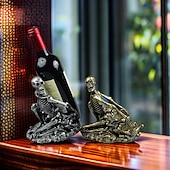 abordables Halloween Cocina-Portabotellas de vino con forma de calavera de Halloween, estante para vino con forma de calavera único, decoración espeluznante para el hogar, soporte creativo para botellas con esqueleto para
