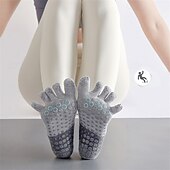 olcso Jóga zokni-Női Padlózoknik Öt lábujj Anti-Friction izzadságelnyelő Csúszásgátló mert Pilates Tánc Fitnesz