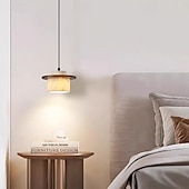 cheap Pendant Lights-Natural Stone Wood Pendant Lamp, Nordic Wabi Sabi for Kitchen/Dining/Bedside
