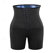 billiga Enkla Leggings-Dam Shorts Damasker Streetwear Ledigt Kort Hög midja Slät Elastisk midja Mateial som andas Elastisk Semester Gata Dagliga kläder Silver Blå Sommar Normal