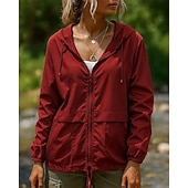 tanie Kurtki wodoszczelne-Damskie Kurtka turystyczna Kurtka sportowa Na wolnym powietrzu Wodoodporny Odporność na wiatr Szybkie wysychanie Lekki Ubrania turystyczne Ubrania turystyczne Wiosna Jesień Kurtka Bransoletka