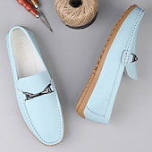voordelige Casual loafers-Rode imitatieleren loafers voor heren, stijlvol instapmodel met comfortabele, zachte binnenzool, ideaal voor zakelijke, casual weekenden en reizen