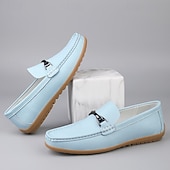 voordelige Casual loafers-Rode imitatieleren loafers voor heren, stijlvol instapmodel met comfortabele, zachte binnenzool, ideaal voor zakelijke, casual weekenden en reizen