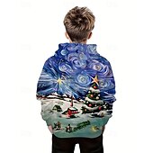 cheap Boy&#039;s 3D Vision &amp; Geometry-Boys&#039; 3D Graphic Hoodie Long Sleeve Spring Fall Fashion Streetwear Kids 4-12 Years Hooded Outdoor Casual Daily Regular Fit