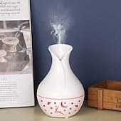 cheap Bedside Lamp-1pc USB Portable Humidifier with Essential Oil Diffuser  Quiet Operation Auto Shut-Off 7 Color Lights Nightlight for Home &amp; Office Use - Plastic Material