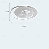 preiswerte Deckenventilator-Leuchten-neuer moderner minimalistischer ultradünner Deckenventilator mit integrierter LED-Beleuchtung, ideal für Schlafzimmer &amp; Studie