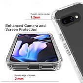 abordables Coques autres téléphones-téléphone Coque Pour Google S25 S25 Ultra S24 Ultra Plus S23 Ultra Pixel 9 Pro Pixel 9 Pro XL Pixel 8 Pro Pixel 8 Pixel 9 Pixel 7 Pro Coque Arrière Transparent Antichoc TPU PC