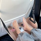 お買い得  車内収納-愛らしい茶色のクマの車の座席のフットレスト調節可能なストラップ - 旅行やオフィスの快適さのためのポータブルフットスツール漫画スタイルはサポートを追加し、すべての車に適していますホリデーギフトに最適です