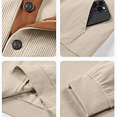 abordables Sudaderas Básicas_-Hombre Sudadera Albaricoque Negro Verde Ejército Marrón Gris Claro Cuello Mao Bloque de color Retazos Bolsillo Con Texturas Deporte Diario Festivos Poliéster Pana Ropa de calle Básico Casual