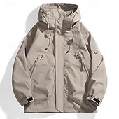 preiswerte Wasserdichte Jacken-Herren Windjacke Wanderjacke Regenmantel Außen Wasserdicht Winddicht Wanderoutfits Wanderbekleidung Frühling Herbst Oberteil Camping / Wandern / Höhlenforschung Laufen Schwarz Purpur Grün