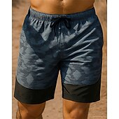 baratos Partes inferiores-Homens Shorts de caminhada Retalhos Ao ar livre Normal Respirável Secagem Rápida Leve Elástico Calção Cintura elástica Verde Escuro Cinzento Tênis Golfe Corrida M L XL XXL XXXL