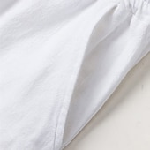 economico Vacanza-Per uomo Shorts Shorts di Lino Pantaloncini Estivi Shorts da Spiaggia Tasca Coulisse Elastico in vita Semplice Comodità Traspirante Lunghezza al ginocchio Vacanza Ferie Spiaggia Vacanza Hawaiano Nero