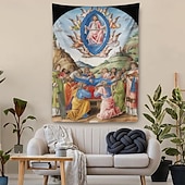 halpa Uskonnollinen kudos-Keskiajan Gobeliini Keskiajan Roikkuu Gobeliini Suuri Gobeliini Maalauksellinen Koriste Valokuva Tausta Peitto Verho Koti Makuuhuone Olohuoneen Koristus