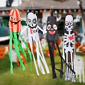 cheap Halloween Wall Tapestries-Halloween Windsocks Scary Halloween Hanging Windsock Flag Halloween Decorations for Outdoor Indoor Garden Home Yard Party Supplies