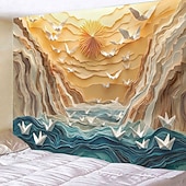 cheap Landscape Tapestry-Landscape Mountain Hanging Tapestry Wall Art Large Tapestry Mural Decor Photograph Backdrop Blanket Curtain Home Bedroom Living Room Decoration