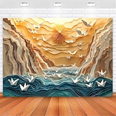 cheap Landscape Tapestry-Landscape Mountain Hanging Tapestry Wall Art Large Tapestry Mural Decor Photograph Backdrop Blanket Curtain Home Bedroom Living Room Decoration