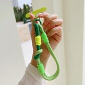 halpa Muut puhelinkotelot-uusi muodikas unisex dopamiinin värinen matkapuhelimen lyhyt köysi rannehihnalla, tukeva ja katoamaton matkapuhelimen roikkuva köysi