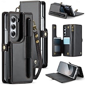 economico Cover Samsung-telefono Custodia Per Samsung Galaxy Z Fold 6 Custodia a Flip Cavalletto Resistente agli urti TPU Pelle PU