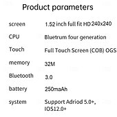 economico Smartwatch-Orologio intelligente C15Pro con schermo AMOLED HD da 1,52 pollici, tracker NFC, Bluetooth, chiamata, monitoraggio della salute
