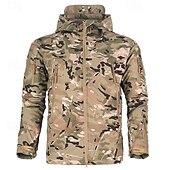 economico Softshell, pile e giacche da escursionismo-Per donna Giacca da esterno Cappotto invernale Giacca in pile da escursionismo Inverno All&#039;aperto Termico Antivento Giacca in Pile Invernale Nero Mimetico Marrone Verde Cachi