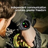 お買い得  スマートウォッチ-imosi q668 スマートウォッチ Android 4G LTE スマートウォッチ メンズ IP68 防水 800W デュアルカメラ AMOLED GPS Wi-Fi マルチスポーツモード アプリダウンロード