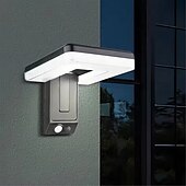 economico Applique per esterni-Lampada da parete solare con testa pieghevole da 120 cm, rilevamento a infrarossi remoto, 3 modalità di illuminazione, pannello solare efficiente impermeabile IP65, 1 pezzo