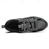 abordables Baskets-Homme Chaussures Décontractées Chaussures de randonnée Marche Occasionnel Cuir PU Maille Confortable Antidérapant Respirant À lacets Noir Jaune Vert Été Printemps