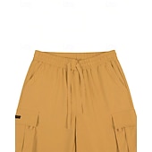 economico All&amp;#39;aperto-Per uomo Pantaloncini cargo Shorts Pantaloncini Estivi Coulisse Elastico in vita Multi-tasche Semplice Comodità Indossabile Lunghezza al ginocchio All&#039;aperto Sport Quotidiano Moda Casual Nero Cachi