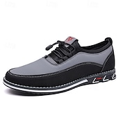 cheap Semi-Formal-Men&#039;s Beige and Black Athletic Sneakers with Elastic Lace-Up Design and Cushioned Sole – Comfortable and Stylish Sports Footwear for Casual Wear, Running, and Outdoor Activities