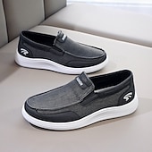 tanie Buty casual slip-on-szare, wsuwane, siatkowe trampki męskie, lekkie i wygodne, codzienne buty do chodzenia, biegania i aktywności na świeżym powietrzu