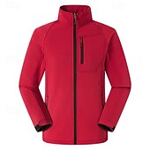 abordables Softshell, polares y chaquetas de montaña-Hombre Chaqueta para senderismo Chaqueta de lana para senderismo Invierno Al aire libre Térmico Grueso Invierno Chaquetas de Lana / Vellones Negro Rojo Azul Marino Oscuro Azul Real Gris